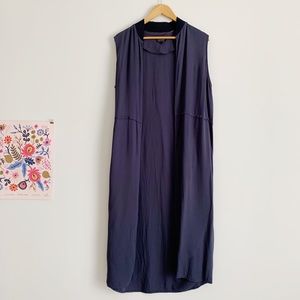 Topshop sleeveless long vest jacket
